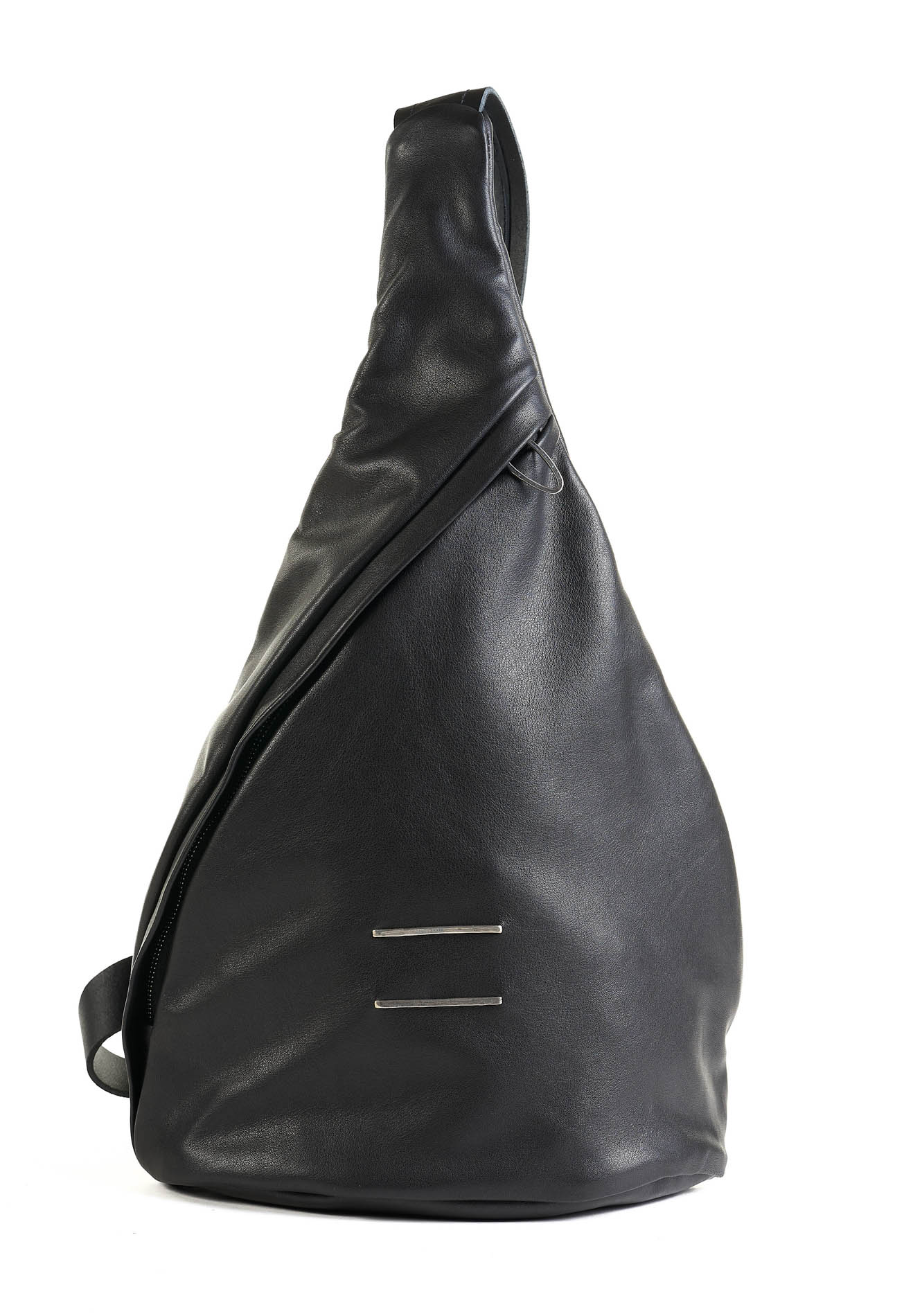 daniele basta leather and silver bags - FRONT